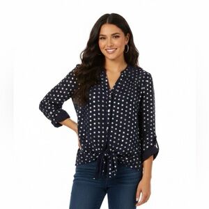 Hope & Harlow women blouse size large nwt